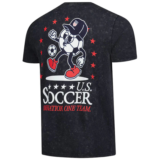USMNT New Era Old School Sport Washed T-Shirt - Navy