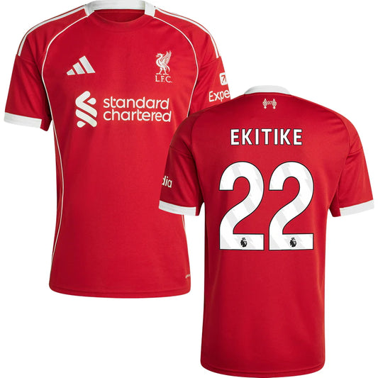 Liverpool Home #22 EKITIKE Jersey 2025/26 Adults