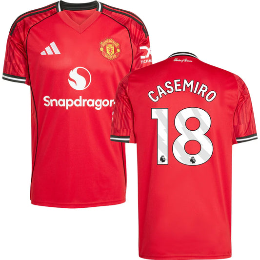 Manchester United #18 CASEMIRO Heimtrikot 2025/26 Erwachsene