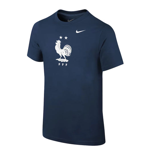 Frankreich Nationalmannschaft Nike Jugend Core Team T-Shirt - Marine