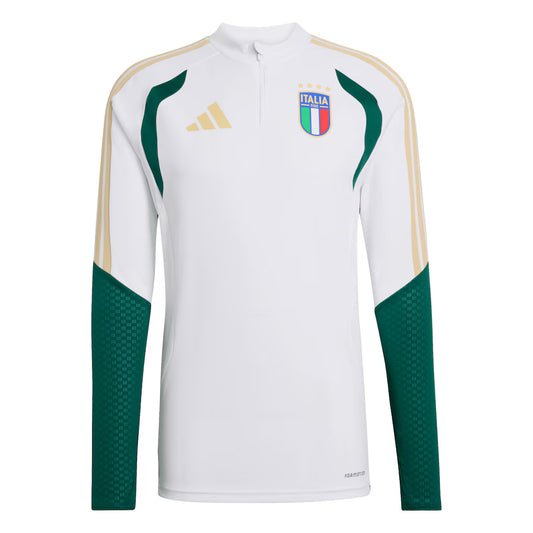 Italienische Nationalmannschaft adidas FIFA x WM 2026 Tiro Quarter-Zip Trainingsoberteil – Weiß
