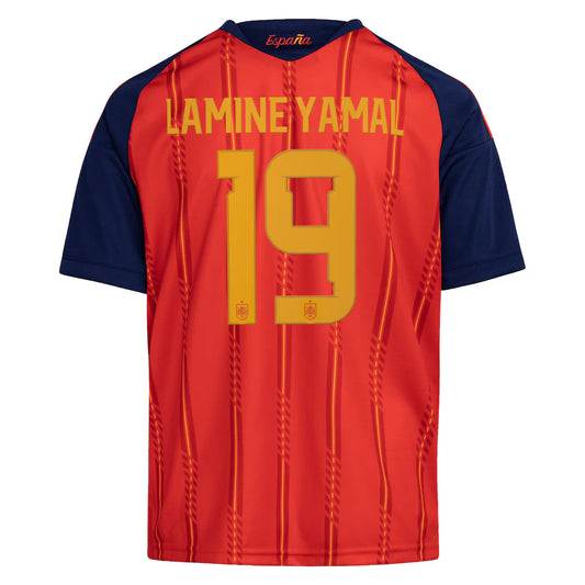 Lamine Yamal Spanische Nationalmannschaft adidas Jugend Heimtrikot 2026 – Rot