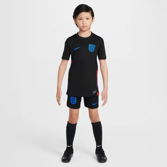 England Women's National Team Nike Youth 2025/26 Away Replica Jersey - Black
