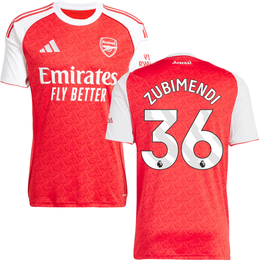 FC Arsenal Heimtrikot Nr. 36 ZUBIMENDI 2025/26 Erwachsene