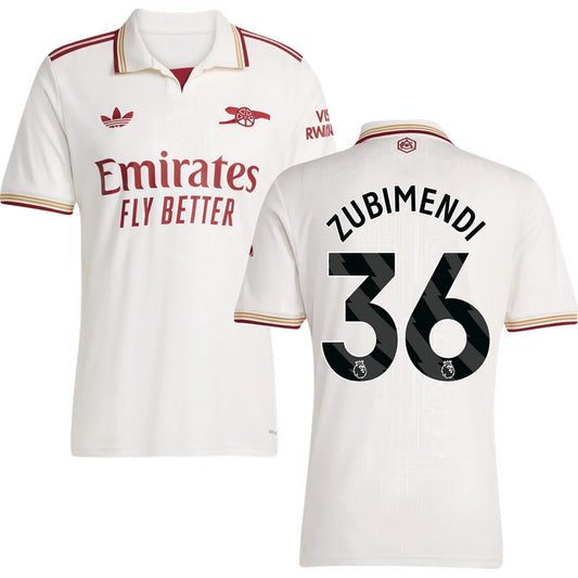 Arsenal Drittes Trikot #36 ZUBIMENDI 2025/26 Erwachsene