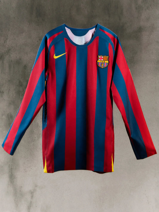 CAMISETA RETRO MANGA LARGA FC BARCELONA 2005-06