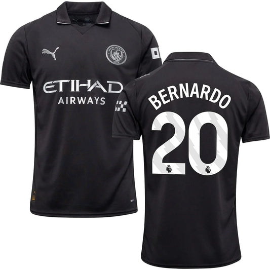 Manchester City Auswärts #20 BERNARDO Trikot 2025/26 Erwachsene