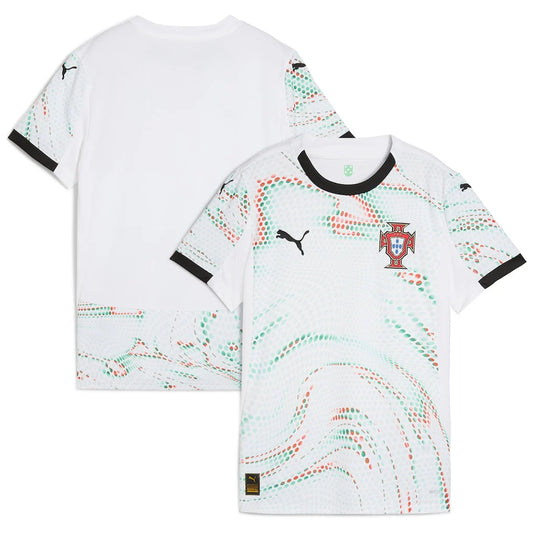 Portugal Nationalmannschaft Puma Frauen Auswärts Trikot 2025 - Weiß