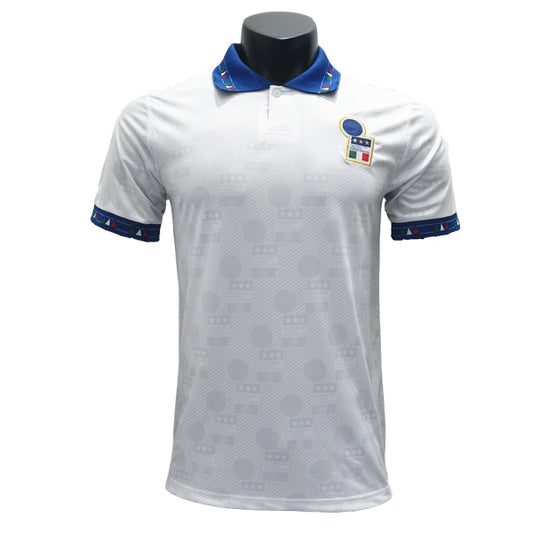 1994 WM Italien Auswärtstrikot Weiß Retro