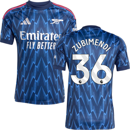 Arsenal Auswärtstrikot #36 ZUBIMENDI 2025/26 Erwachsene