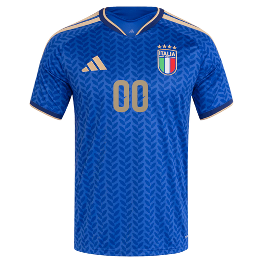 Italienische Fußballnationalmannschaft adidas FIFA x WM 2026 Heimtrikot Replica personalisiert - Blau