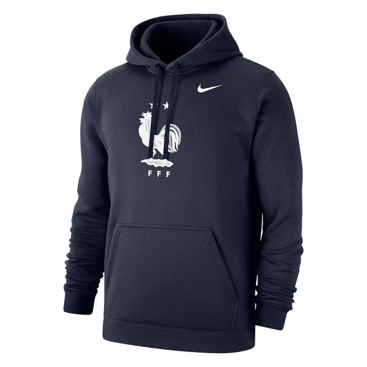 Frankreich Nationalmannschaft Nike Club Primary Pullover Hoodie – Marineblau