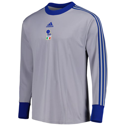 Italienische Nationalmannschaft adidas Authentic Football Icon Torwarttrikot - Grau